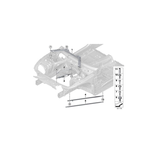 Genuine BMW 51617416931 G15 G14 G16 Torsion Bar, Front (Inc.  & 840i) | ML Performance UK Car Parts