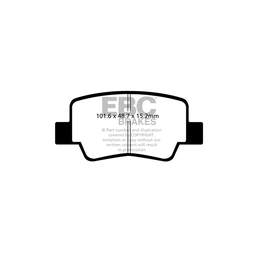 EBC DP22051 Toyota Verso Greenstuff Rear Brake Pads 2 | ML Performance UK Car Parts
