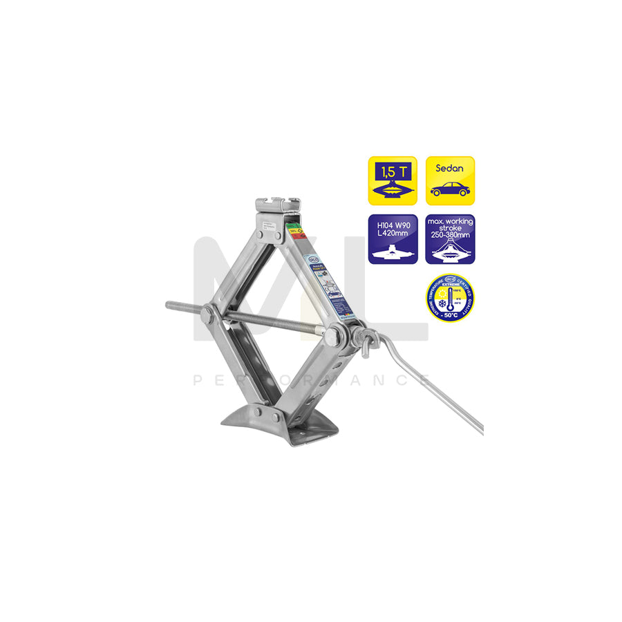 ALCA Power 436000 Jack 1.5t, Mechanical, Passenger cars, Scissor jacks | ML Performance Car Parts