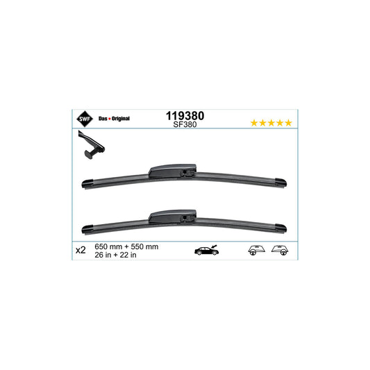 Swf Visioflex 119380 Wiper Blade | ML Performance UK Car Parts