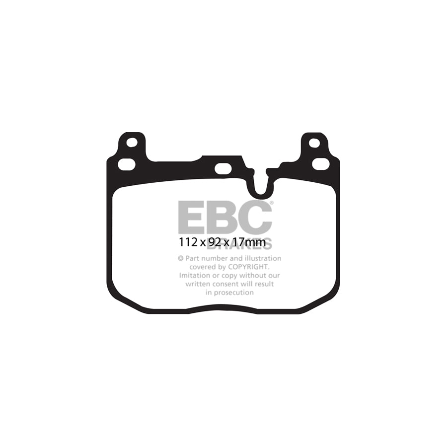 EBC PD12KF356 BMW Redstuff Front Brake Pad & GD Disc Kit - Brembo Caliper 2 | ML Performance UK Car Parts