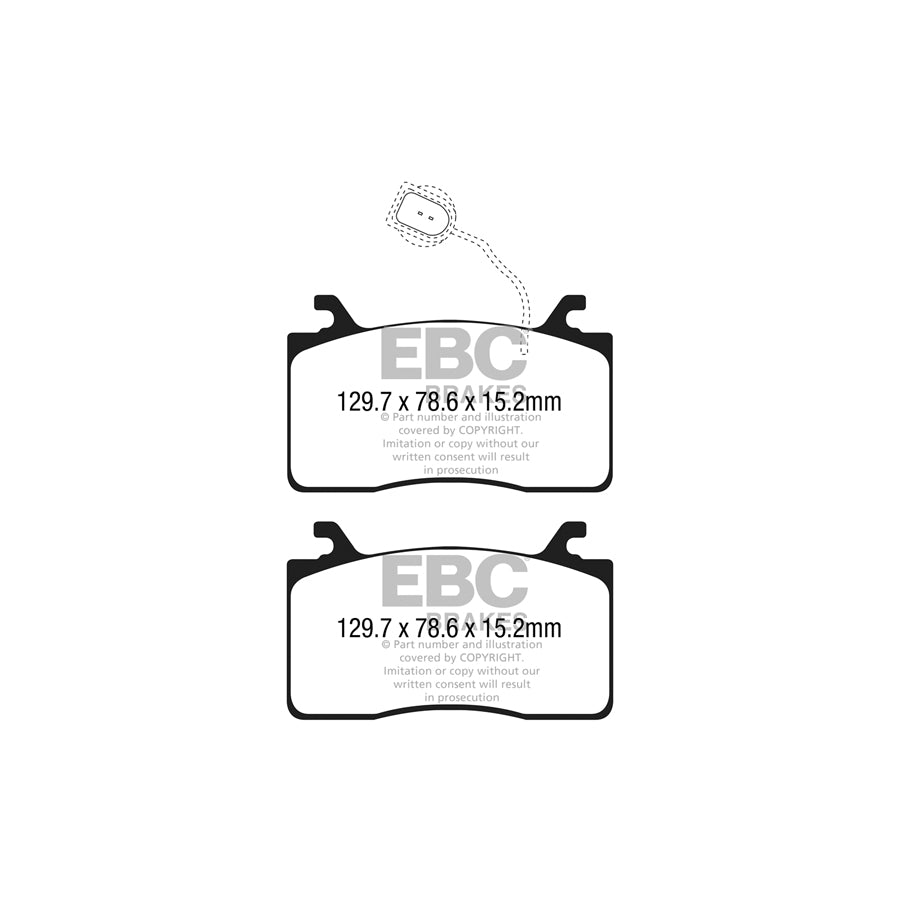 EBC DP32325C Alfa Romeo Giulia (952) Redstuff Front Brake Pads - ATE Caliper 2 | ML Performance UK Car Parts