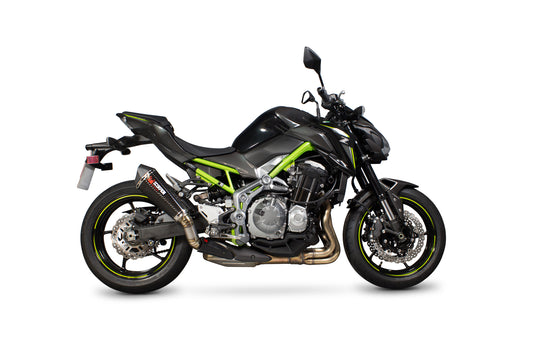 Scorpion RKA114CEO Kawasaki Z900 Serket Taper Slip-On - Carbon Fibre Sleeve | ML Performance UK UK