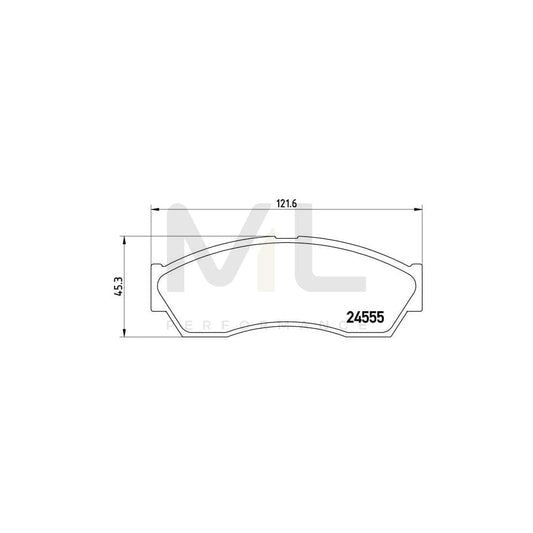 Brembo P 52 019 Brake Pad Set For Rover Cityrover Hatchback Excl. Wear Warning Contact | ML Performance Car Parts