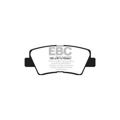 EBC PDKR1135 Hyundai Nexo Ultimax Rear Brake Pad & Plain Disc Kit 2 | ML Performance UK Car Parts