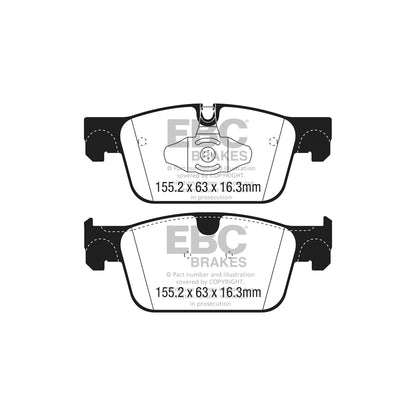 EBC DP32305C Volvo Redstuff Front Brake Pads - ATE Caliper (Inc. S90 & V90) 2 | ML Performance UK Car Parts