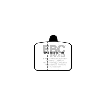 EBC DP275 Skoda Ultimax Front Brake Pads (Inc. 110 & 125 Estelle) 2 | ML Performance UK Car Parts