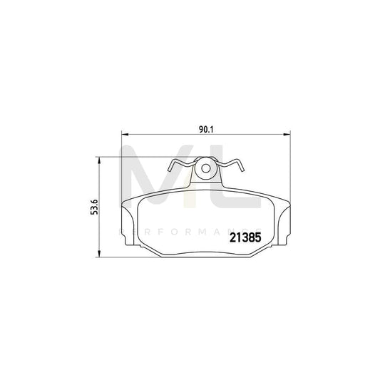Brembo P 86 009 Brake Pad Set Excl. Wear Warning Contact, With Brake Caliper Screws | ML Performance Car Parts