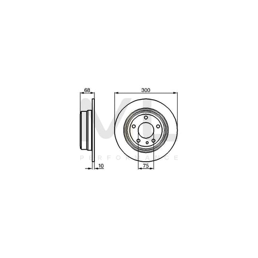 BOSCH 0 986 478 323 Brake Disc for BMW 7 (E32) Solid, Oiled, High-carbon, with bolts/screws | ML Performance Car Parts