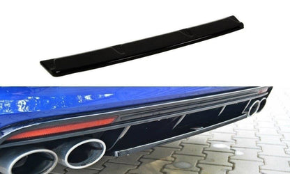 Maxton Design VW-GO-7-R-VA-RD1T Central Rear Splitter (without vertical bars) Volkswagen Golf R MK7 Estate | ML Performance UK Car Parts