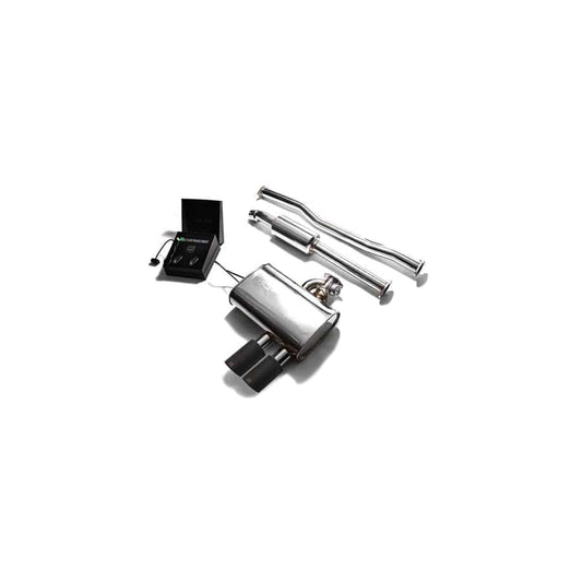Armytrix MNF6V-DS11M Valvetronic Exhaust System Mini Cooper S F56 | F57 2014-2020 with Dual Matte Black 3.5"  | ML Performance UK UK Car Parts