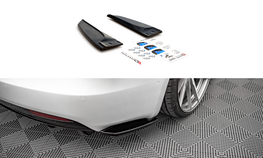 Maxton Design TE-MODELS-1F-RSD1T Rear Side Splitters Tesla Model S (Facelift) | ML Performance UK Car Parts