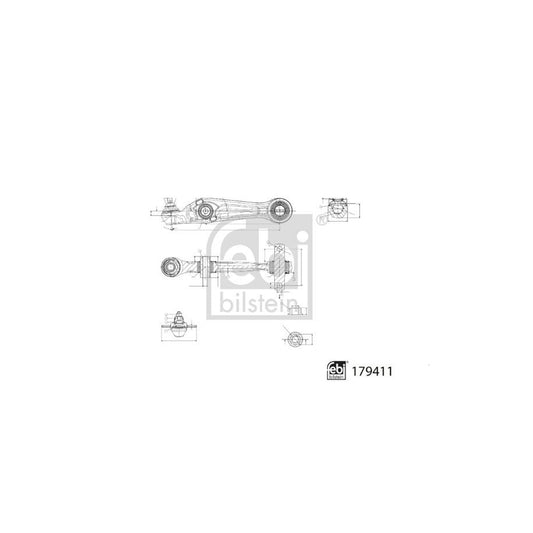 Febi Bilstein 179411 Suspension Arm For Tesla Model 3 (5Yj3)
