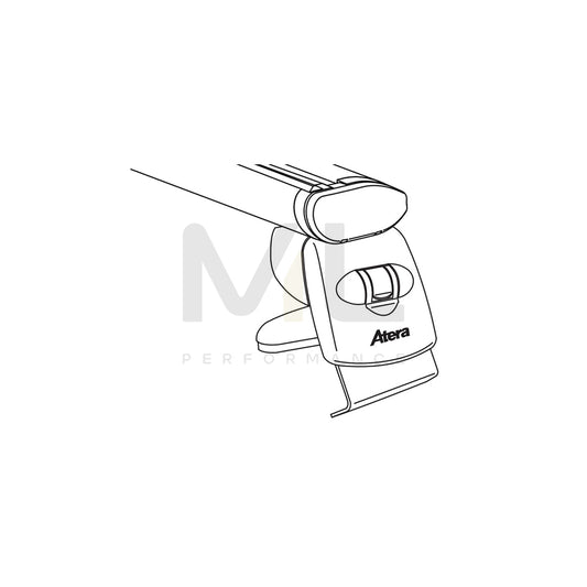 ATERA SIGNO 047332 Roof bars for VW Touran II (5T1) for rain gutters, 137 cm, 100 kg, Aluminium | ML Performance Car Parts