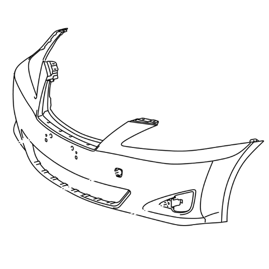 Genuine Lexus 52119-53944 IS Phase 2 F-Sport front Bumper