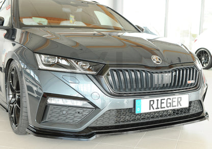 Rieger 00088250 Skoda NX Octavia RS Front Splitter 7 | ML Performance UK Car Parts