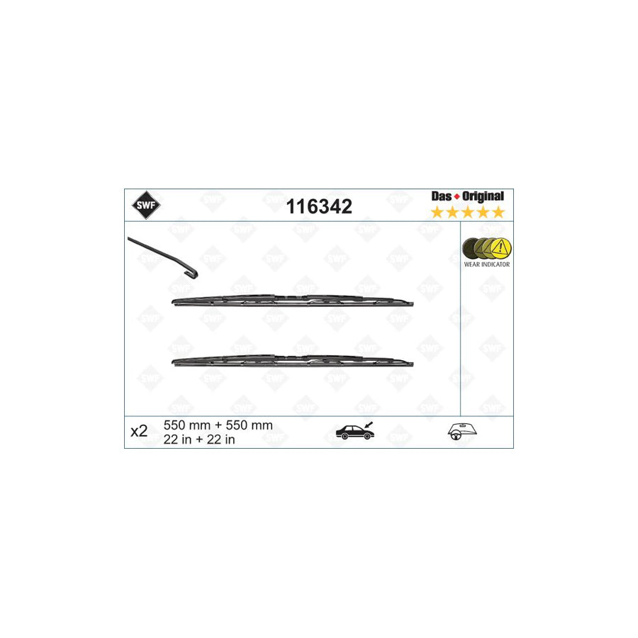 Swf Original 116342 Wiper Blade For Audi A4 | ML Performance UK Car Parts