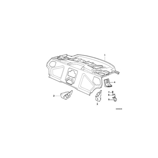 Genuine BMW 41148134986 E31 Upper Backrest Bearing Bracket (Inc. 840i, 850CSi & 840Ci) | ML Performance UK Car Parts