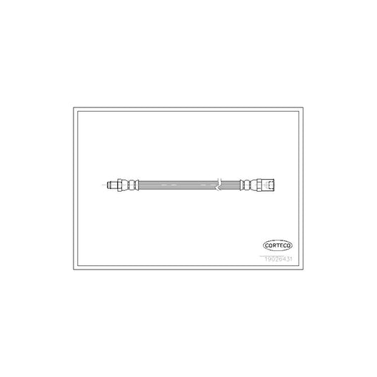 Corteco 19026431 Brake Hose For Iveco Daily Iii Platform / Chassis | ML Performance UK