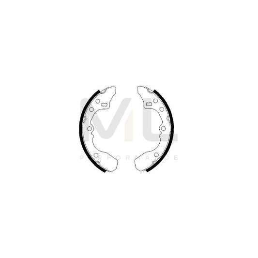 BOSCH 0 986 487 282 Brake Shoe Set for MAZDA 323 | ML Performance Car Parts