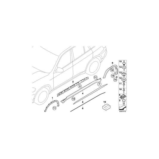Genuine BMW 51777326520 E70 E70 Paint-Protection Film, Right (Inc. X5 M50dX, X5 M & X5 40iX) | ML Performance UK Car Parts