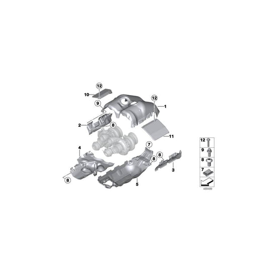 Genuine BMW 11658416214 Heat Shield IGNIT. COIL RH (Inc. M6 GT3) | ML Performance UK Car Parts