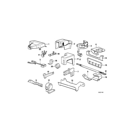 Genuine BMW 12521710575 E30 E28 Diagnosis Plug Bracket (Inc. 320i, 520i & 323i) | ML Performance UK Car Parts