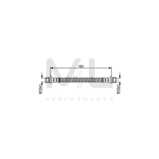 BOSCH 1 987 481 942 Brake Hose for LAND ROVER Range Rover II (P38A) 163mm | ML Performance Car Parts