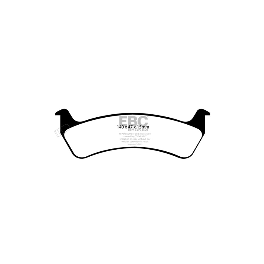 EBC DP41129R Jeep Grand Cherokee Yellowstuff Rear Brake Pads 2 | ML Performance UK Car Parts