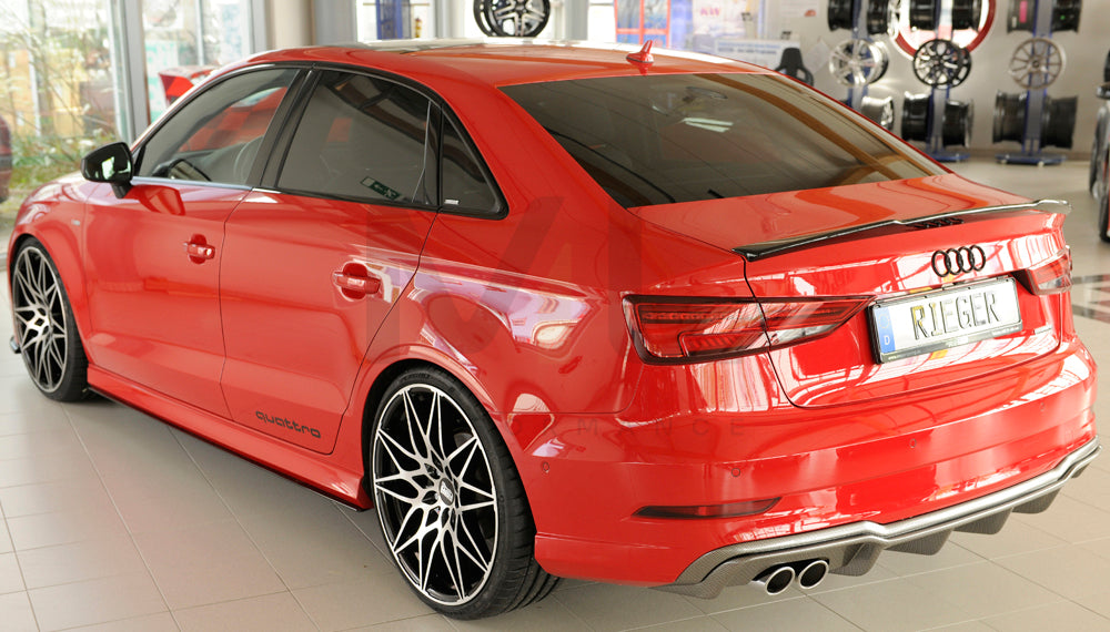 Rieger 00099614 Audi 8V A3 Rear Diffuser 6 | ML Performance UK Car Parts