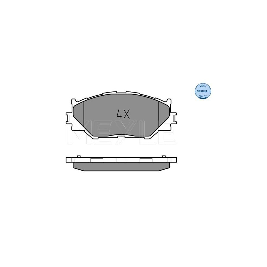 Meyle 025 239 8317 Brake Pad Set For Lexus Is