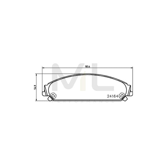 Hella 8DB 355 011-891 Brake Pad Set With Acoustic Wear Warning | ML Performance Car Parts