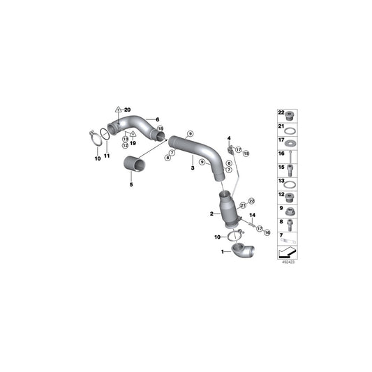 Genuine BMW 18308416289 Muffler, Right STANDARD SPEC. (Inc. M6 GT3) | ML Performance UK