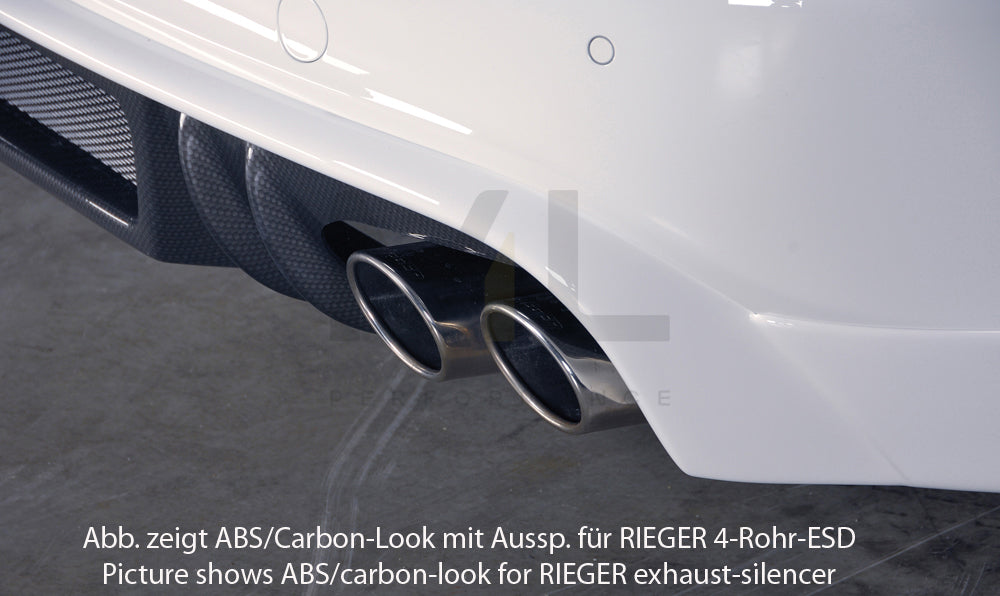 Rieger 00055530 Audi B8 B81 S4 Rear Diffuser 4 | ML Performance UK Car Parts