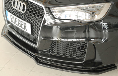 Rieger 00088230 Audi 8V RS3 Front Splitter 8 | ML Performance UK Car Parts