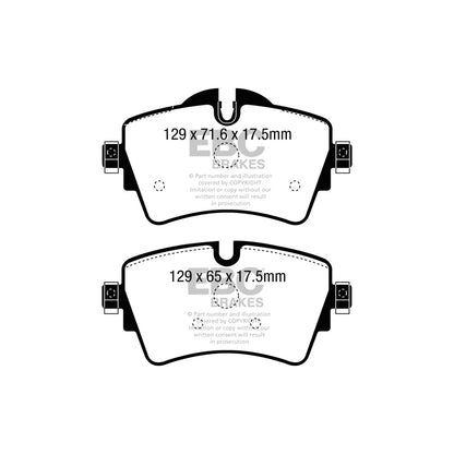 EBC DP52227NDX Bluestuff NDX Trackday and Race Brake Pads 2 | ML Performance UK Car Parts