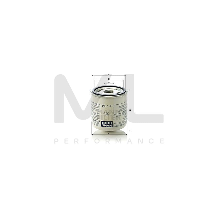 MANN-FILTER LB 712/2 Filter, compressed air system  | ML Performance Car Parts