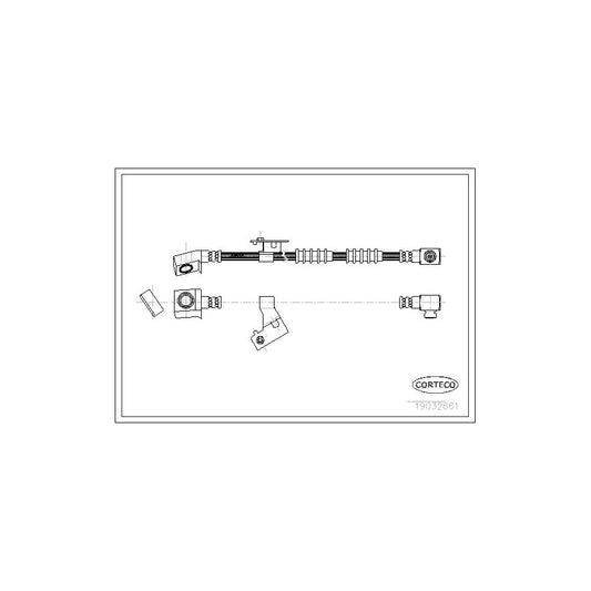 Corteco 19032661 Brake Hose For Chrysler Voyager Ii (Es) | ML Performance UK