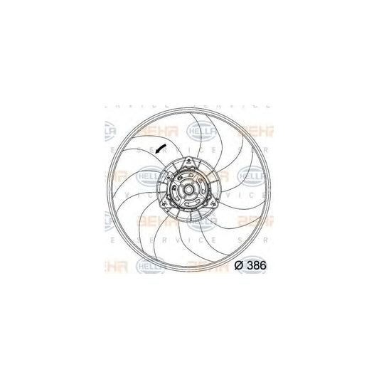 Hella 8EW 351 034-281 Fan, Radiator