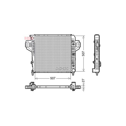 Denso DRM06033 Drm06033 Engine Radiator For Jeep Cherokee Iii (Kj) | ML Performance UK