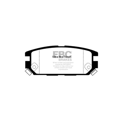 EBC PD04KR570 Mitsubishi 3000 GTO Bluestuff Rear Brake Pad & Plain Disc Kit 2 | ML Performance UK Car Parts