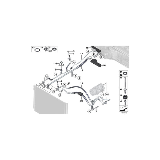 Genuine BMW 64539231047 F12 F06 F13 Pressure Pipe (Inc. 640iX, 740i & 740Li) | ML Performance UK