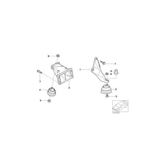 Genuine BMW 22116754609 E39 Nut (Inc. 530i) | ML Performance UK