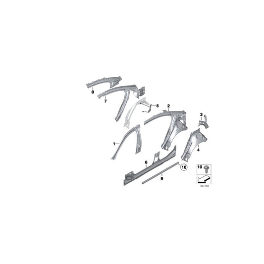 Genuine BMW 51717175597 Reinforcement (Inc. 640iX, 650iX & 640i) | ML Performance UK