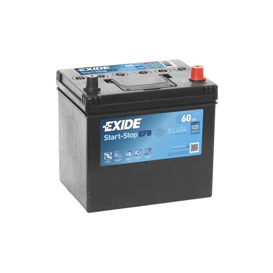 Exide EL604 005L EFB Stop / Start Car Battery 12V 60AH 520CCA | ML Performance UK Car Parts