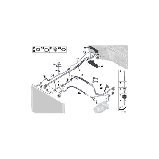 Genuine BMW 64539195547 F15 F10 F11 Dual Clip (Inc. X5 25dX, i3s 120Ah & i3 120Ah Rex) | ML Performance UK