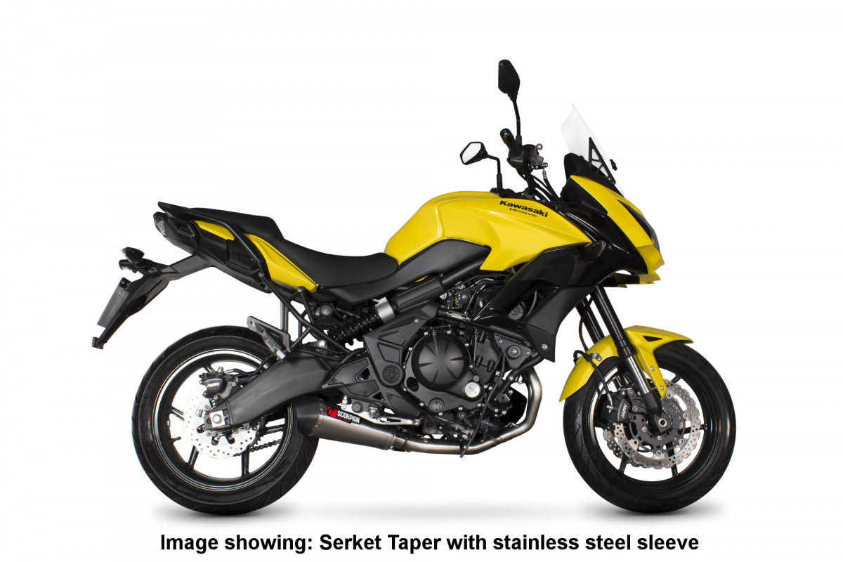 Scorpion RKA110SYSCEO Kawasaki Versys 650 Serket Taper Full System - Carbon Fibre Sleeve | ML Performance UK UK