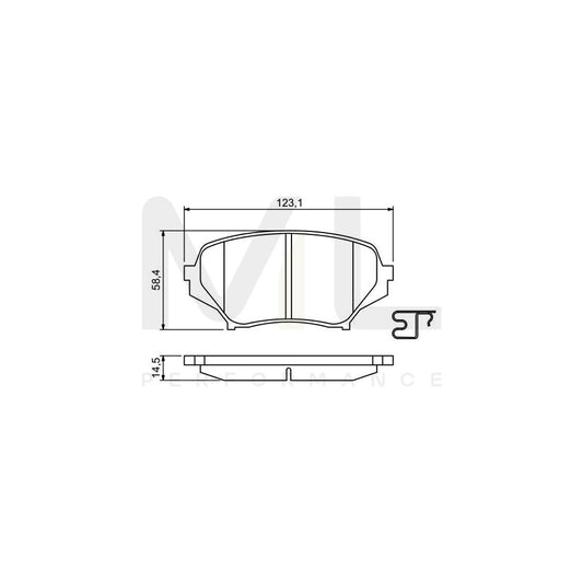 Bosch 0986494188 Brake Pad Set For Mazda Mx-5 Iii (Nc) With Acoustic Wear Warning, With Anti-Squeak Plate BP1308 | ML Performance Car Parts