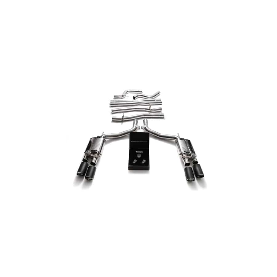 Armytrix MG572-QC38 Valvetronic Exhaust System Maserati Ghibli M157 2014-2021 with Quad Carbon Fiber 4"  | ML Performance UK UK Car Parts