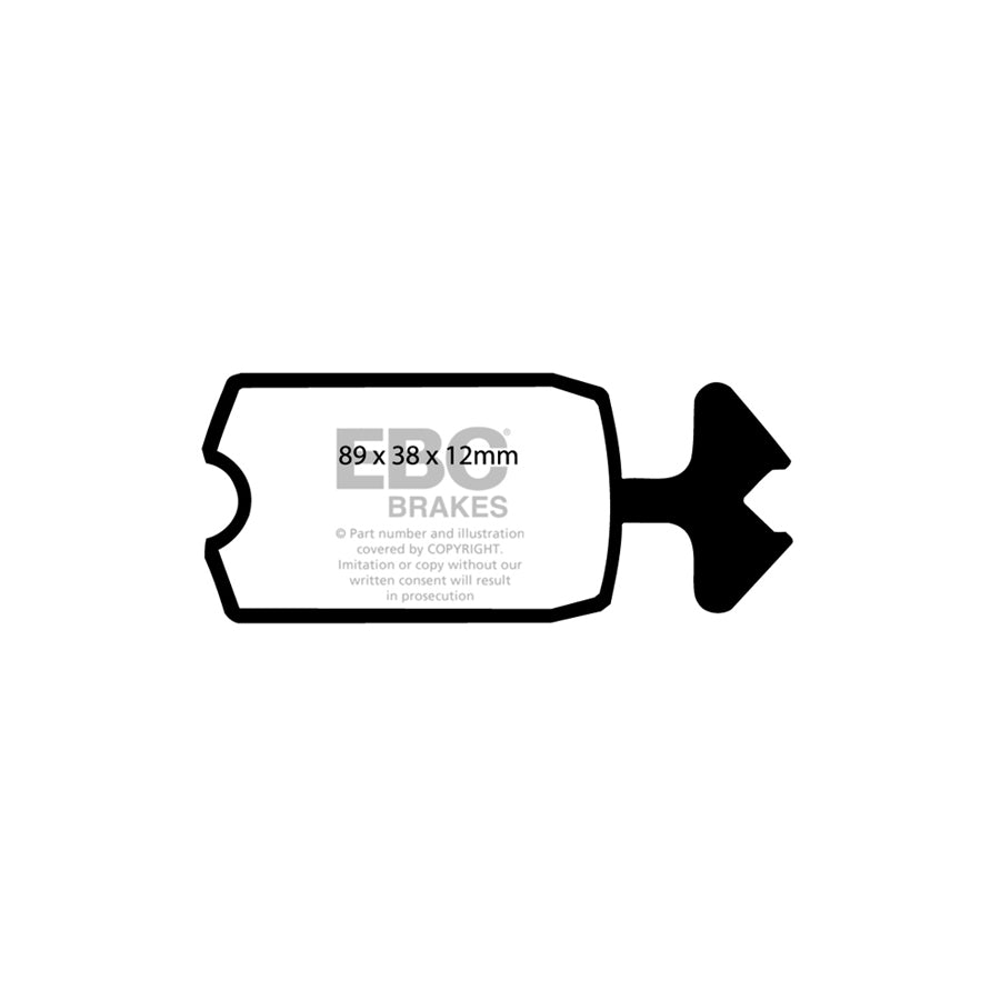 EBC PDKF414 Citroen Ultimax Front Brake Pad & Plain Disc Kit (Inc. Ami 8 & Dyane) 2 | ML Performance UK Car Parts